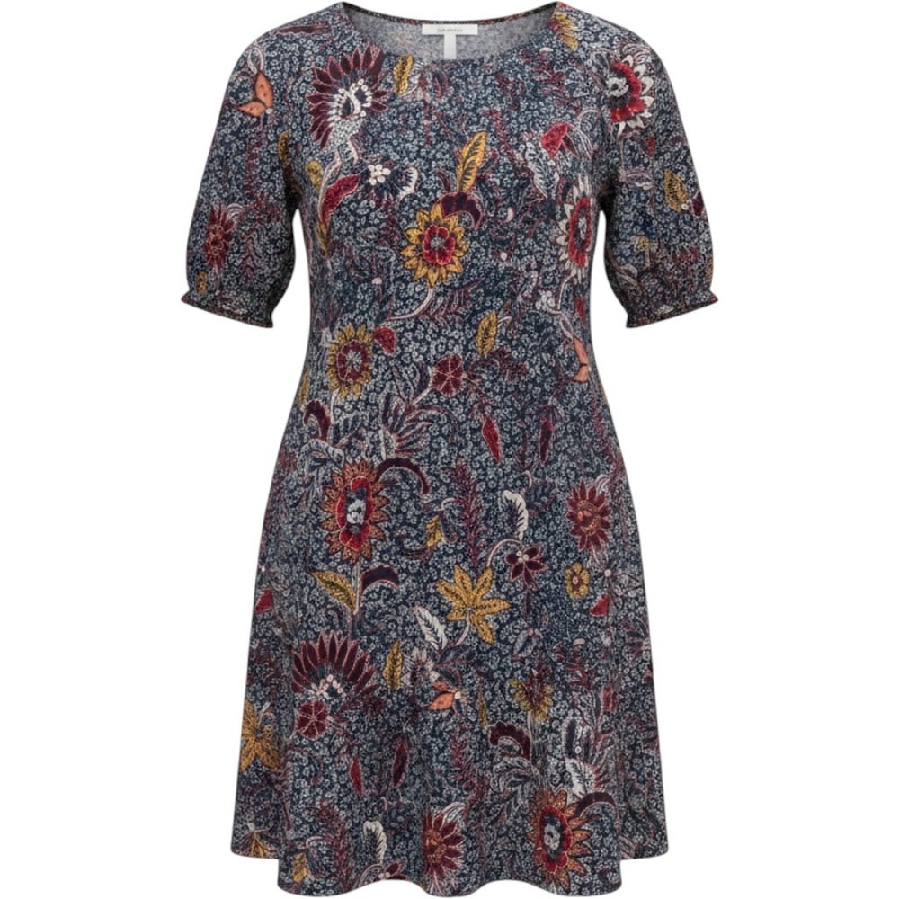 Madewell Floral Mini Dress Womens Large Blue Red Excellent Tassel Tie Back Lined